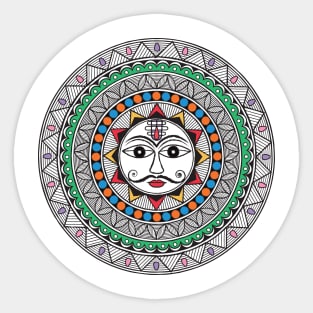 Indian sun symbol Sticker